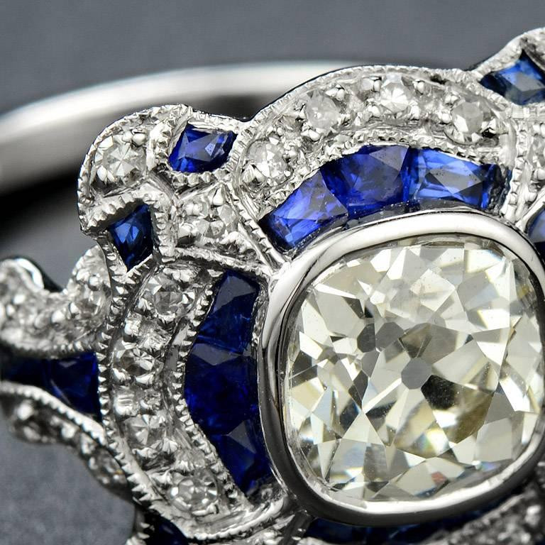 Blue Diamond Rings For Sale
 GIA Certified 1 52 Carat Diamond Blue Sapphire Engagement
