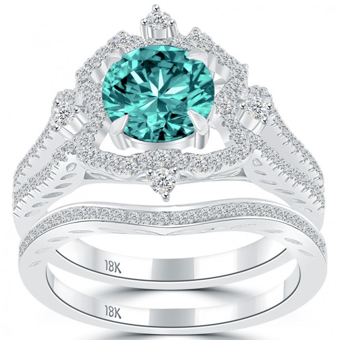 Blue Diamond Wedding Band
 Blue Diamond Engagement Ring – Diamonds Jewelry Store in
