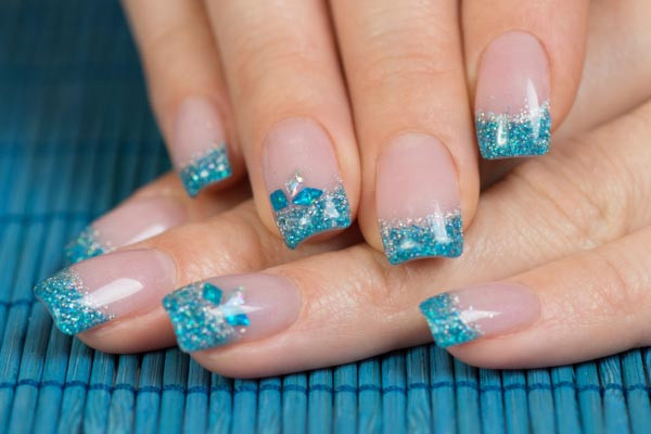 Blue French Tip Nail Designs
 55 Most Stylish French Tip Nail Art Designs