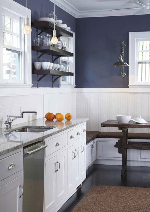 Blue Kitchen Wall Decor
 Navy Blue Kitchen Cabinets Design decor photos