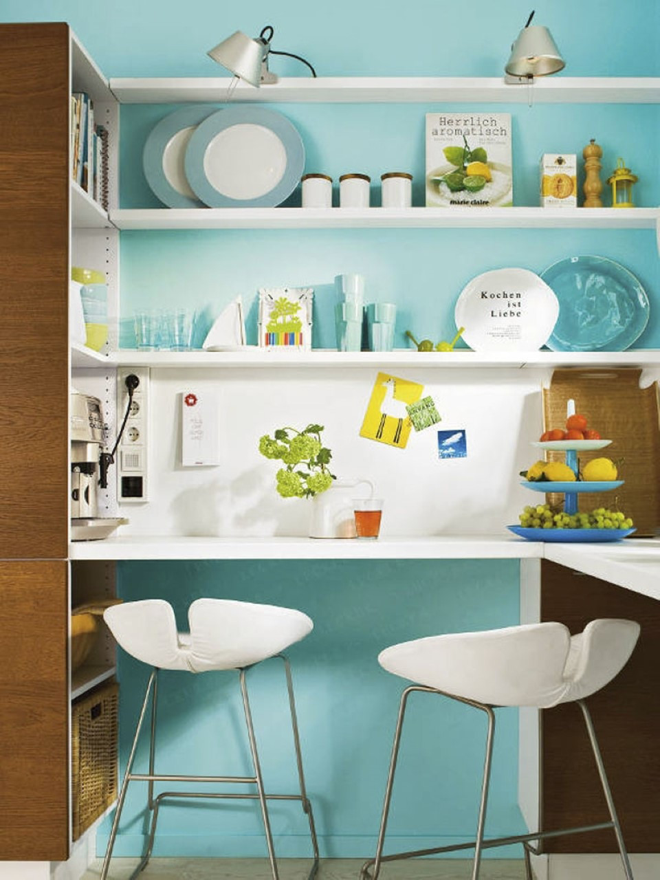 Blue Kitchen Wall Decor
 2015 Kitchen Ideas with Fascinating Wall Treatment