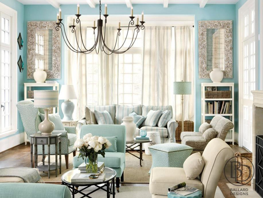 Blue Living Room Decor
 Discovering Tiffany Blue Paint in 20 Beautiful Ways