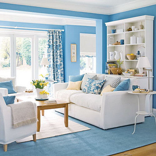 Blue Living Room Decor
 Bringing Blue in the Living Room