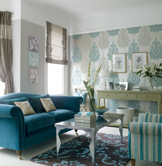 Blue Living Room Decor
 Theme Inspiration Going Baroque House Furniture
