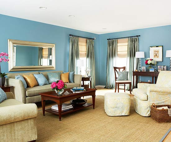 Blue Living Room Decor
 blue living room decor 2017 Grasscloth Wallpaper