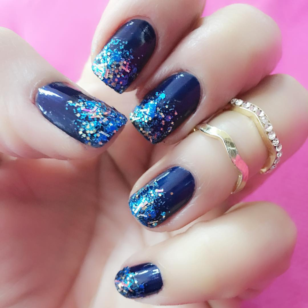 Blue Nail Ideas
 25 Dark Blue Nail Art Designs Ideas