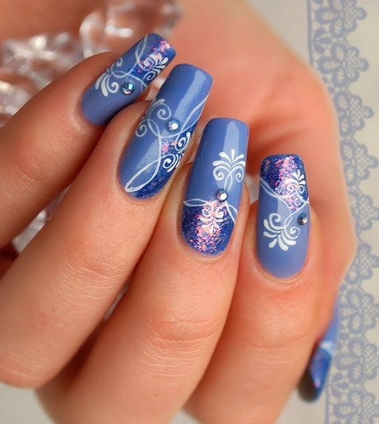 Blue Nail Ideas
 40 Blue Nail Art Ideas