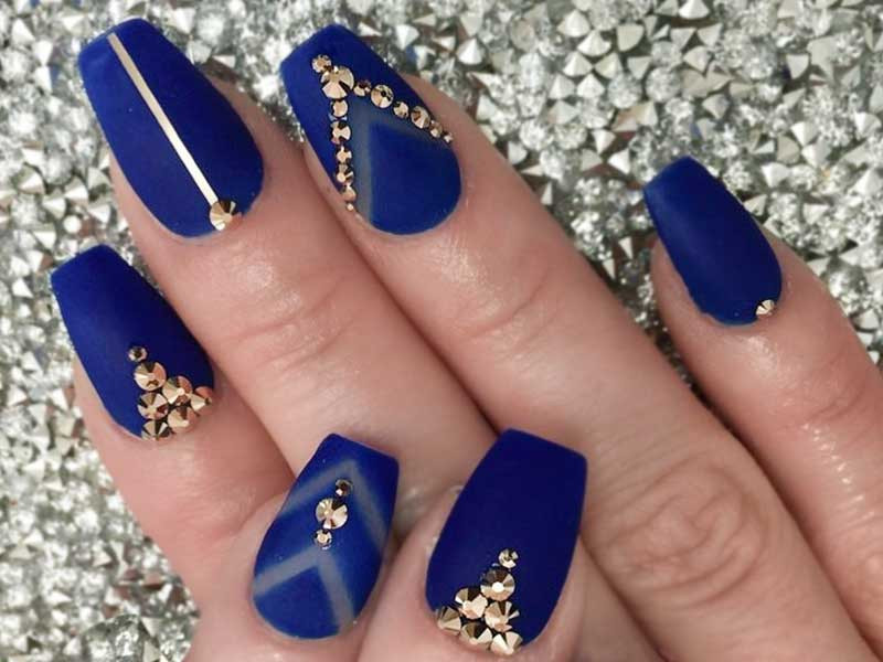 Blue Nail Ideas
 7 Unfor table Short Coffin Nails Ideas