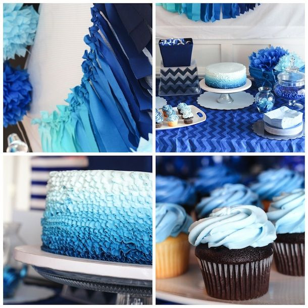 Blue Themed Birthday Party Ideas
 Blue Ombre Birthday Party