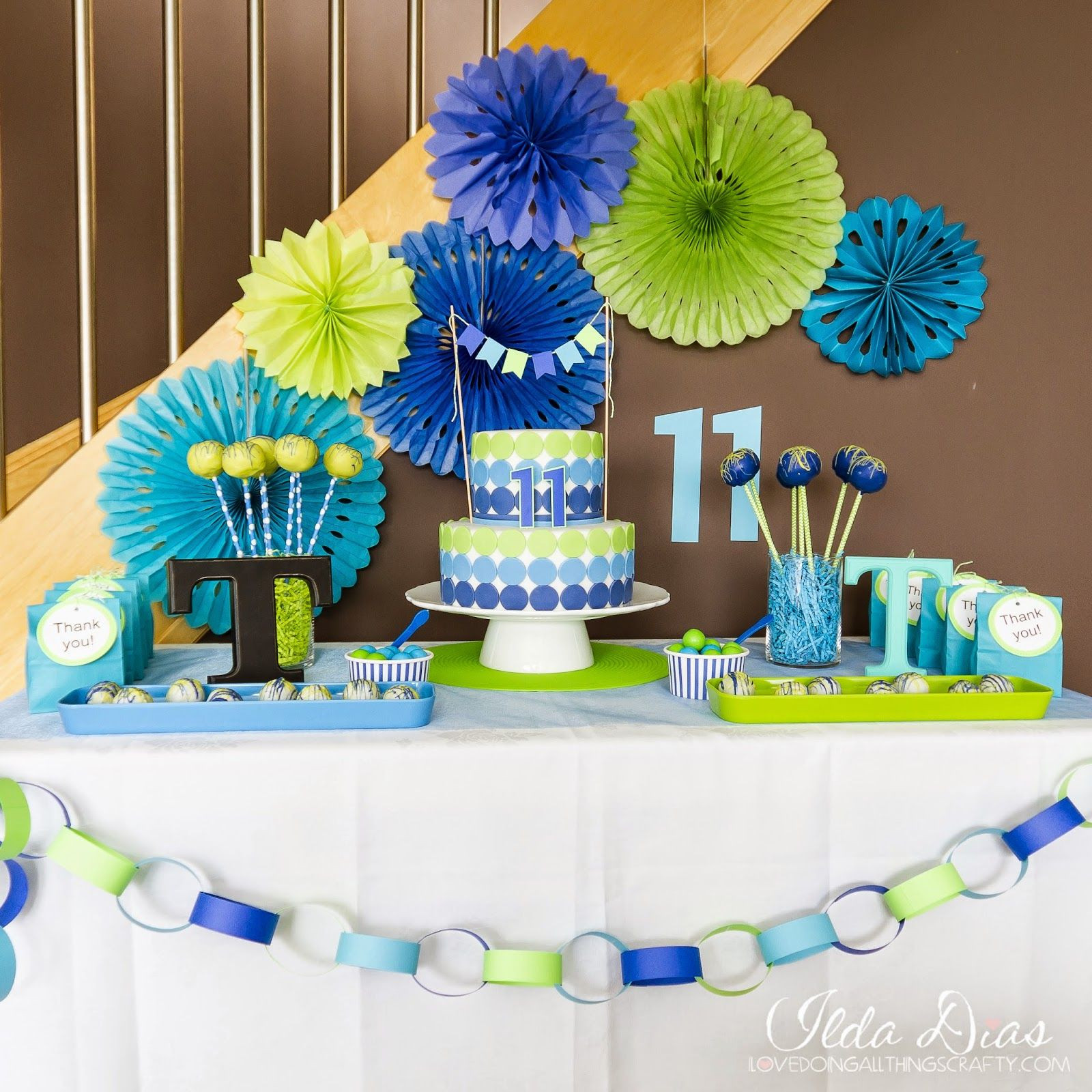 Blue Themed Birthday Party Ideas
 Simple Blue and Green Birthday Party Theme Tomas 11th