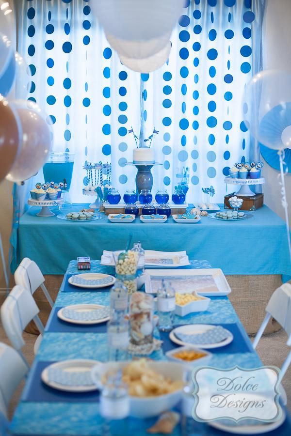 Blue Themed Birthday Party Ideas
 Under the Sea Ocean Mermaid Tween Party Planning Ideas