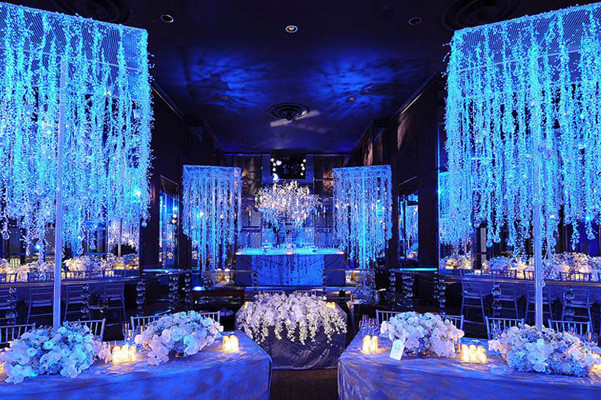 Blue Wedding Decor
 Winter wedding