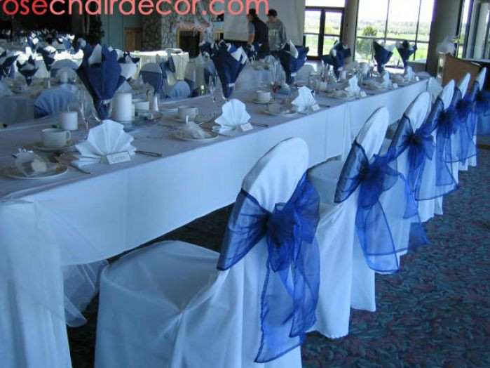Blue Wedding Decor
 bridal style and wedding ideas Glamour Wedding With