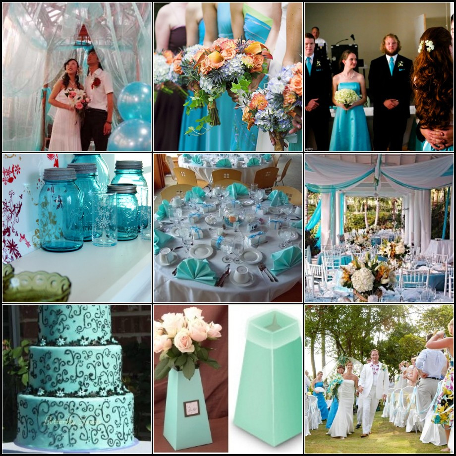 Blue Wedding Decor
 Lilac and Turquoise and Ruby Oh my Wedding Color