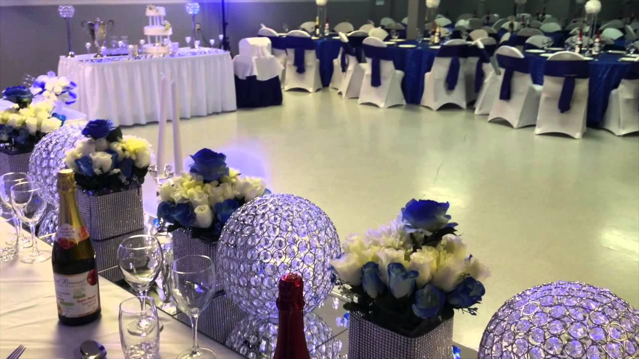 Blue Wedding Decor
 E Halisi Decor royal blue wedding decoration
