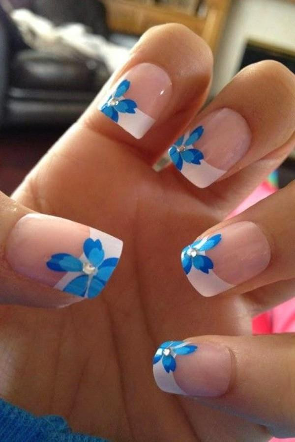 Blue Wedding Nails
 55 Gorgeous French Tip Nail Designs for a Classy Manicure