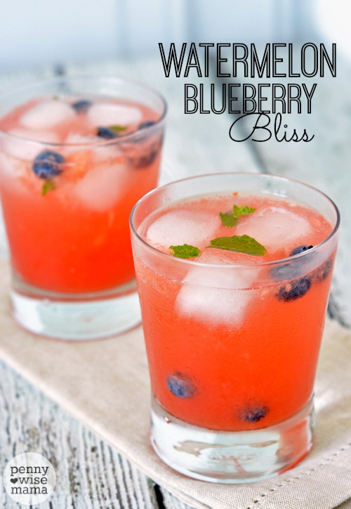 Blueberry Vodka Drinks
 Watermelon Blueberry Bliss A Refreshing Drink for Summer