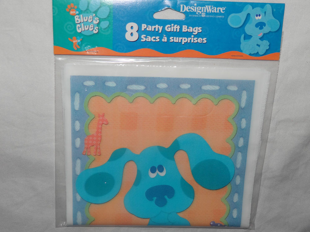 Blues Clues Birthday Party Supplies
 NEW BLUES CLUES 1ST BIRTHDAY 8 LOOT BAGS PARTY SUPPLIES