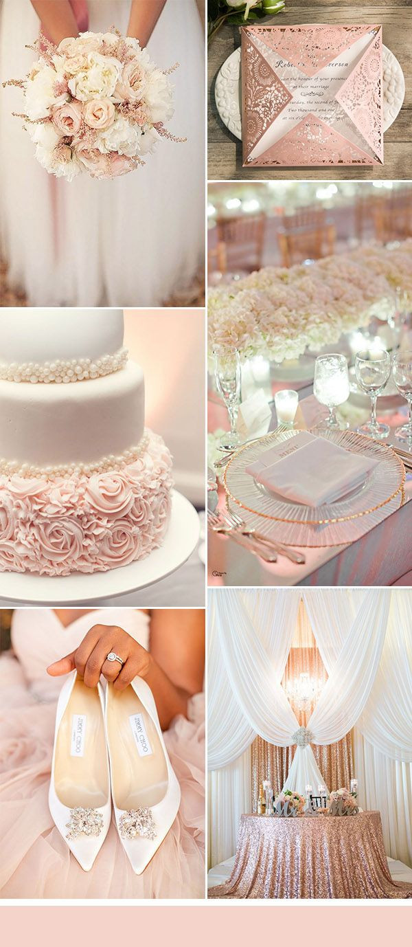 Blush Wedding Decor
 50 Brilliant Ideas for Glamorous and Bling Weddings