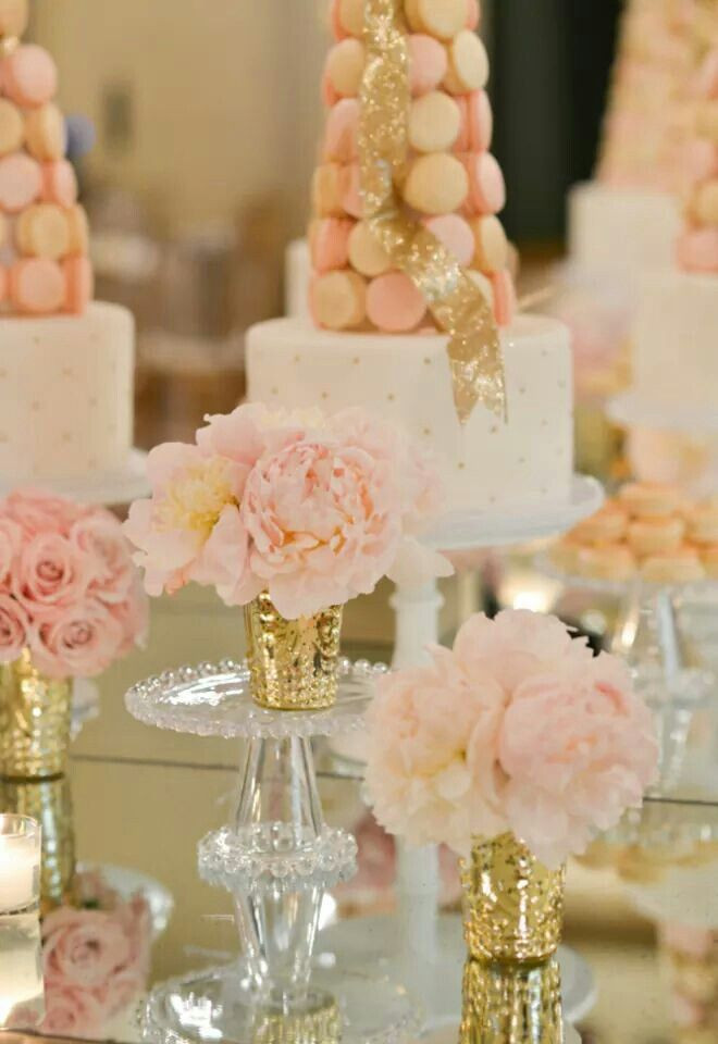 Blush Wedding Decor
 2813 best images about Sweets &Treat Table Displys on