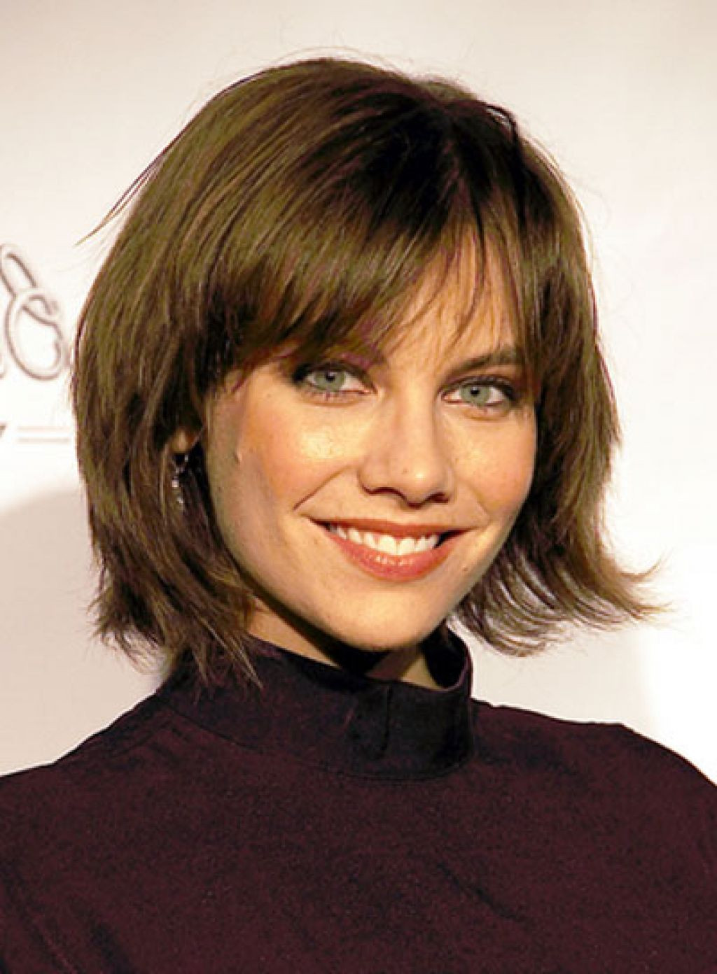 Bob Hairstyle With Bangs
 Short layered bob with bangs Hairstyle for women & man