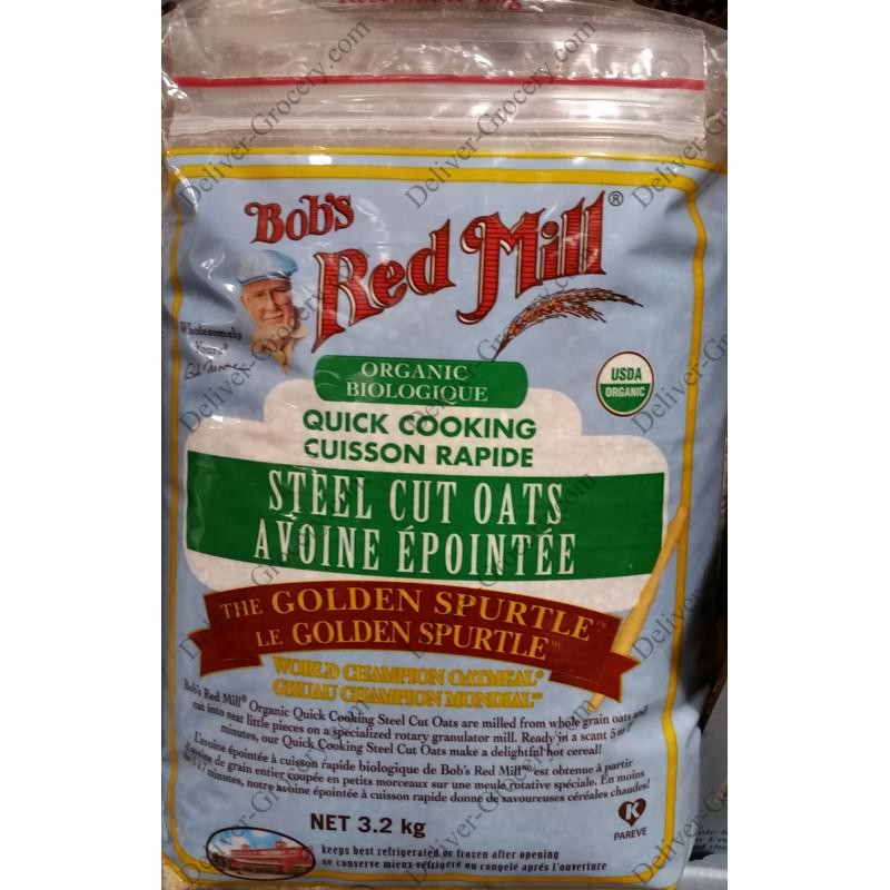 Bob'S Red Mill Quick Cooking Steel Cut Oats
 Bobs Red Mill Organic Steel Cut Oats 3 2 kg Deliver