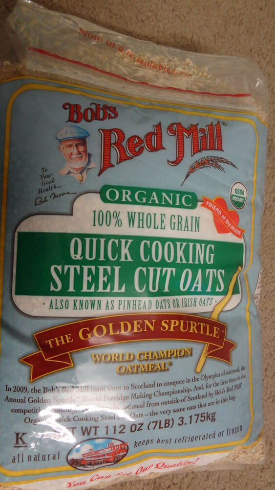 Bob'S Red Mill Quick Cooking Steel Cut Oats
 Sealed Bob s Red Mill Organic Whole Grain Steel Cut
