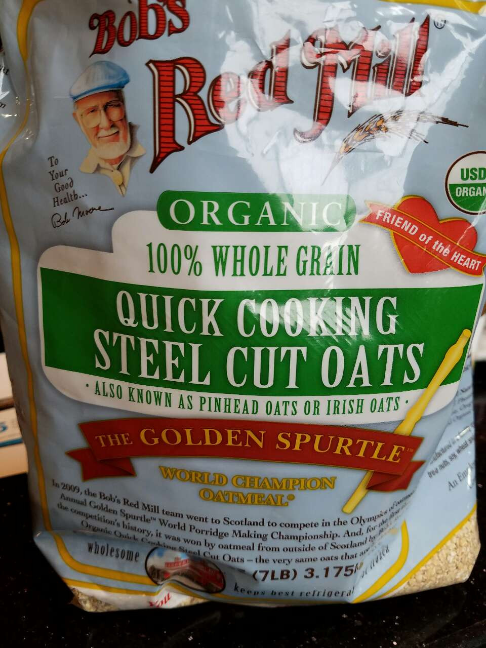 Bob'S Red Mill Quick Cooking Steel Cut Oats
 Bob s Red Mill Organic Whole Grain Quick Cooking
