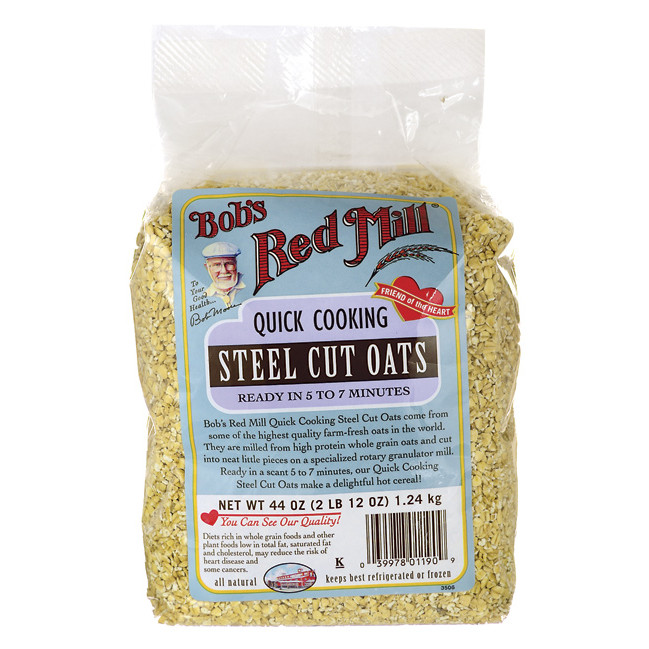 Bob'S Red Mill Quick Cooking Steel Cut Oats
 Bob s Red Mill Quick Cooking Steel Cut Oats 44 oz 1 24 kg