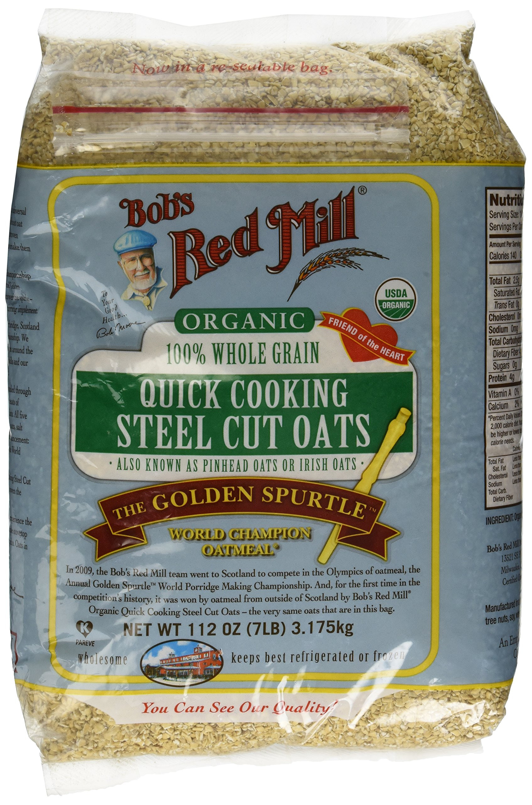 Bob'S Red Mill Quick Cooking Steel Cut Oats
 Amazon Bob s Red Mill Steel Cut Oats 54 oz