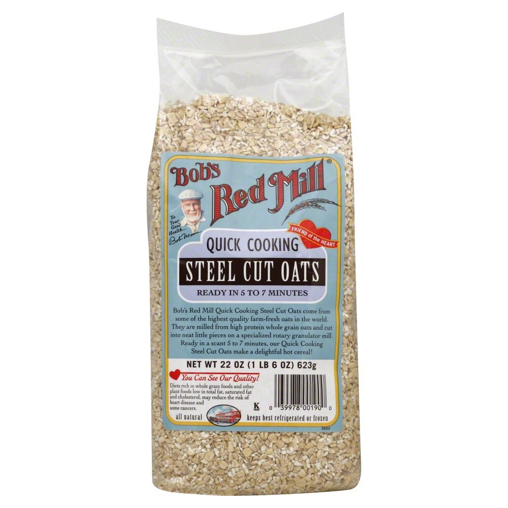Bob'S Red Mill Quick Cooking Steel Cut Oats
 Jet Bob s Red Mill Quick Cooking Steel Cut Oats 22 oz