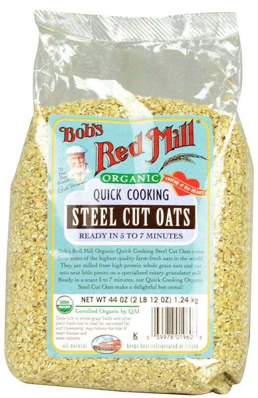Bob'S Red Mill Quick Cooking Steel Cut Oats
 Bob s Red Mill Organic Quick Cook Steel Oats 22 oz 4 Pack