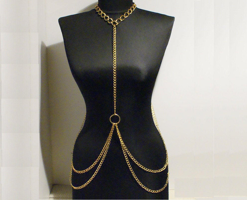 Body Jewelry Chains
 body chain necklace gold body chain necklace