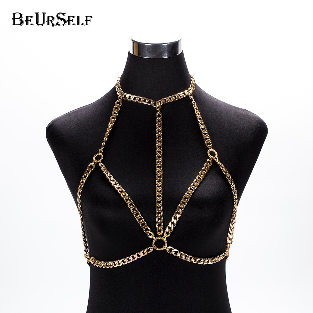Body Jewelry Over Clothes
 Aliexpress Buy 2018 new fashion necklace bra chain