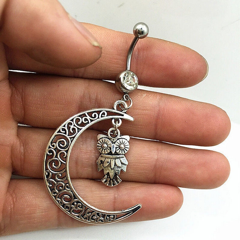 Body Jewelry Silver
 Fashion Women Body Jewelry Silver Color Vintage Retro
