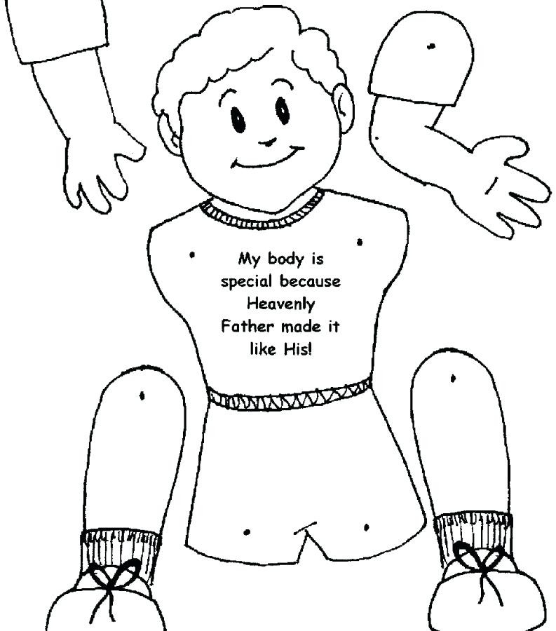 Body Parts Coloring Pages For Toddlers
 Girl Body Coloring Page at GetColorings