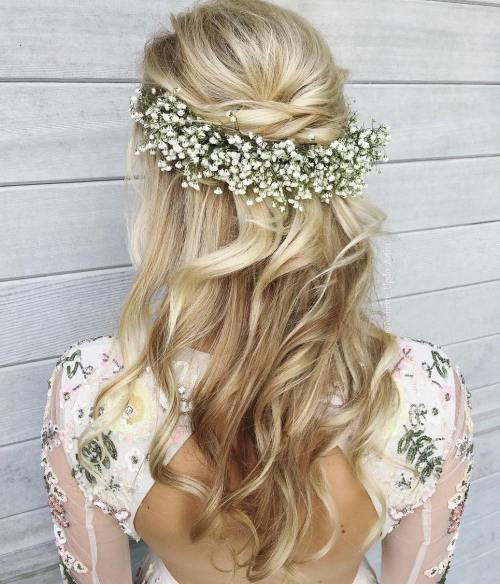 Bohemian Wedding Hairstyle
 Half Up Half Down Wedding Hairstyles – 50 Stylish Ideas