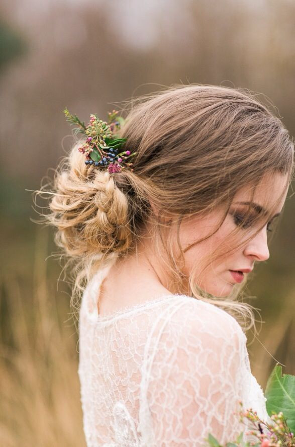 Bohemian Wedding Hairstyle
 An Enchanted Romance A Passionate Elopement