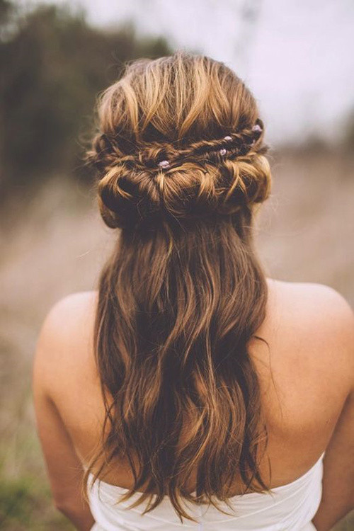 Bohemian Wedding Hairstyle
 Half Up Half Down Wedding Hairstyles – 40 Stylish Ideas