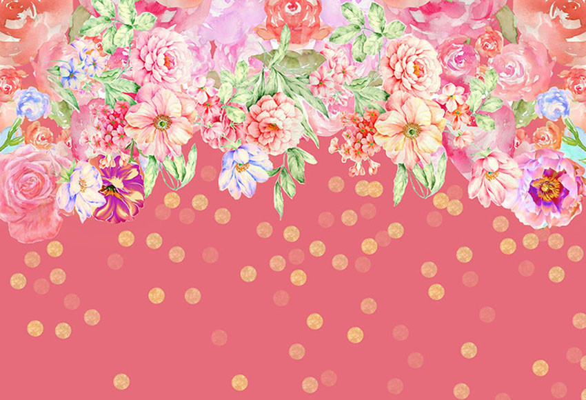 Bokeh Flowers Wedding
 Fairy floral vinyl cloth dream flower bokeh photography