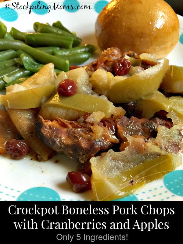 Boneless Pork Chops Crock Pot
 Crockpot Boneless Pork Chops with Cranberries and Apples