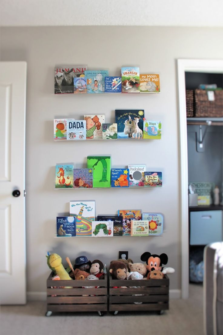 Book Storage Ideas For Kids Room
 Love the wooden crates for toy storage Plus all the kids