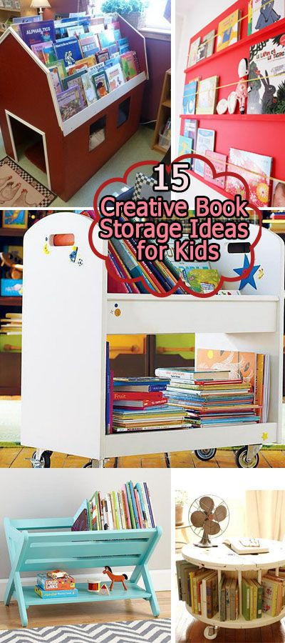 Book Storage Kids Room
 15 Creative Book Storage Ideas for Kids Hative