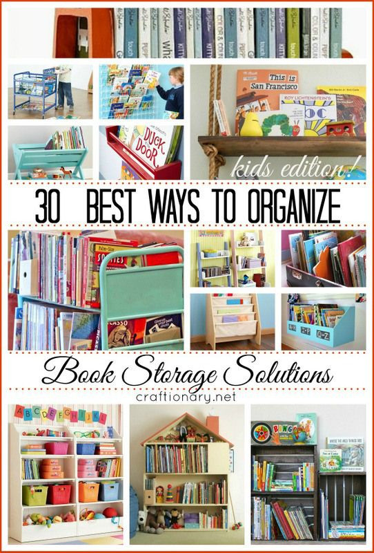 Book Storage Kids Room
 30 best ways to organize books Storage Solutions