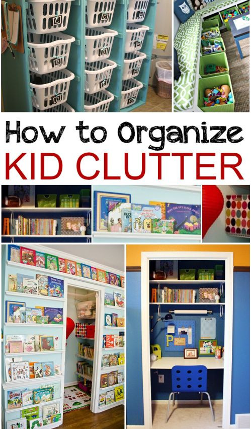 Book Storage Kids Room
 How to Organize Kid Clutter