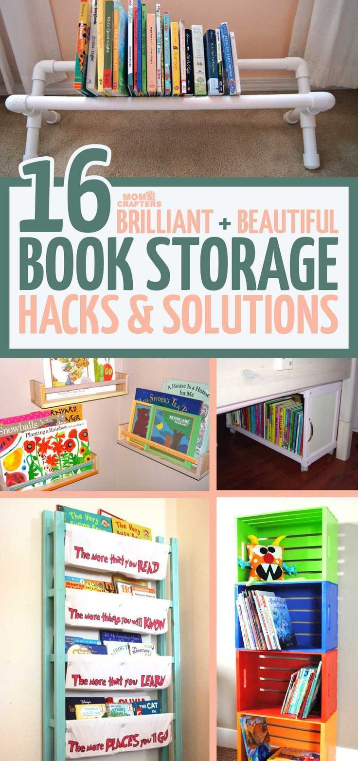 Book Storage Kids Room
 16 Kids Book Storage Hacks and Solutions