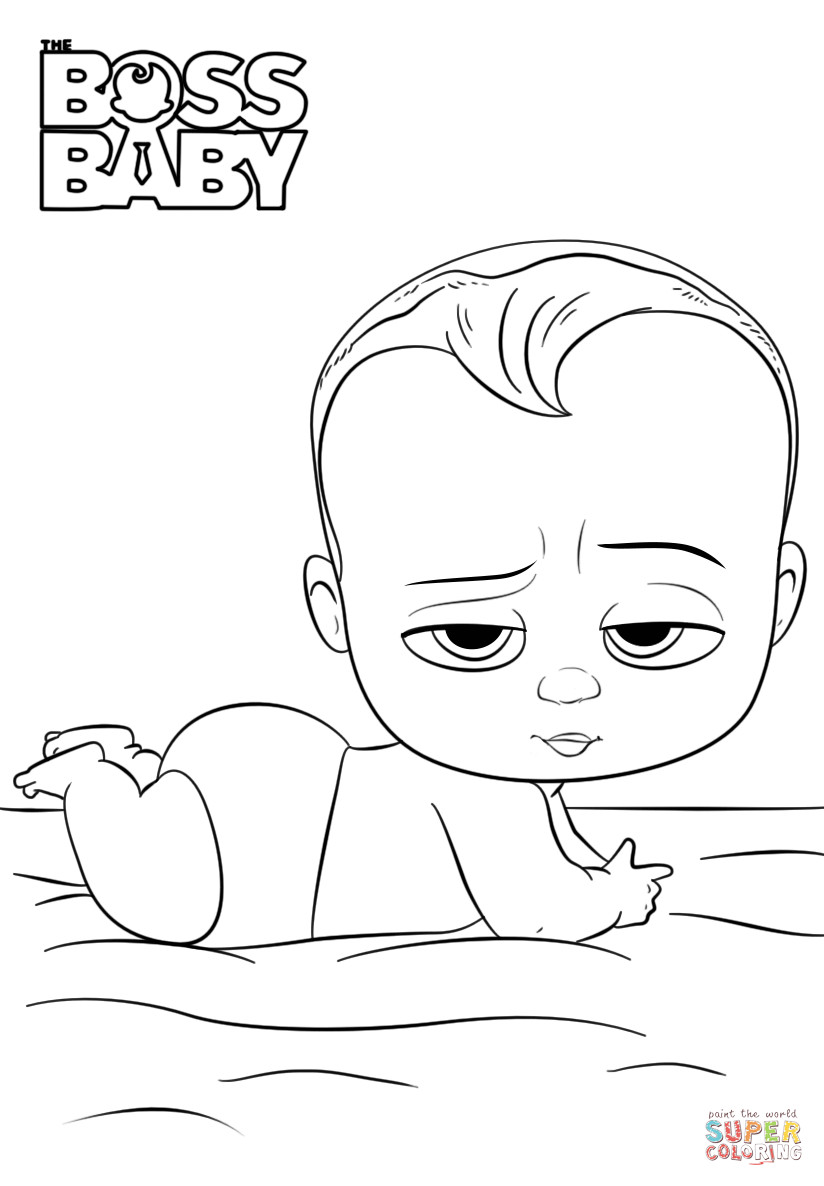Boss Baby Coloring Pages
 Boss Baby coloring page
