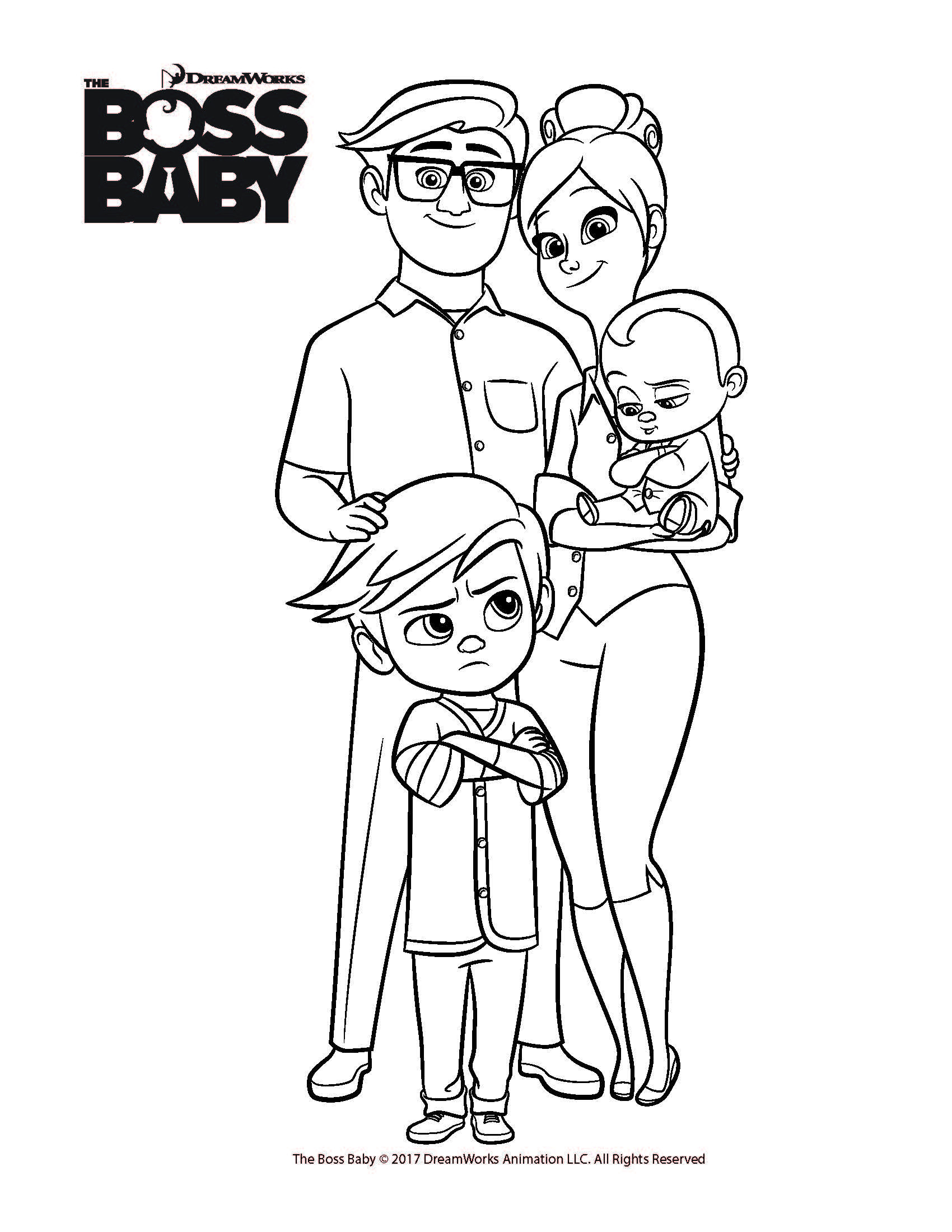 Boss Baby Coloring Pages
 Free coloring printables for The Boss Baby from Dreamworks