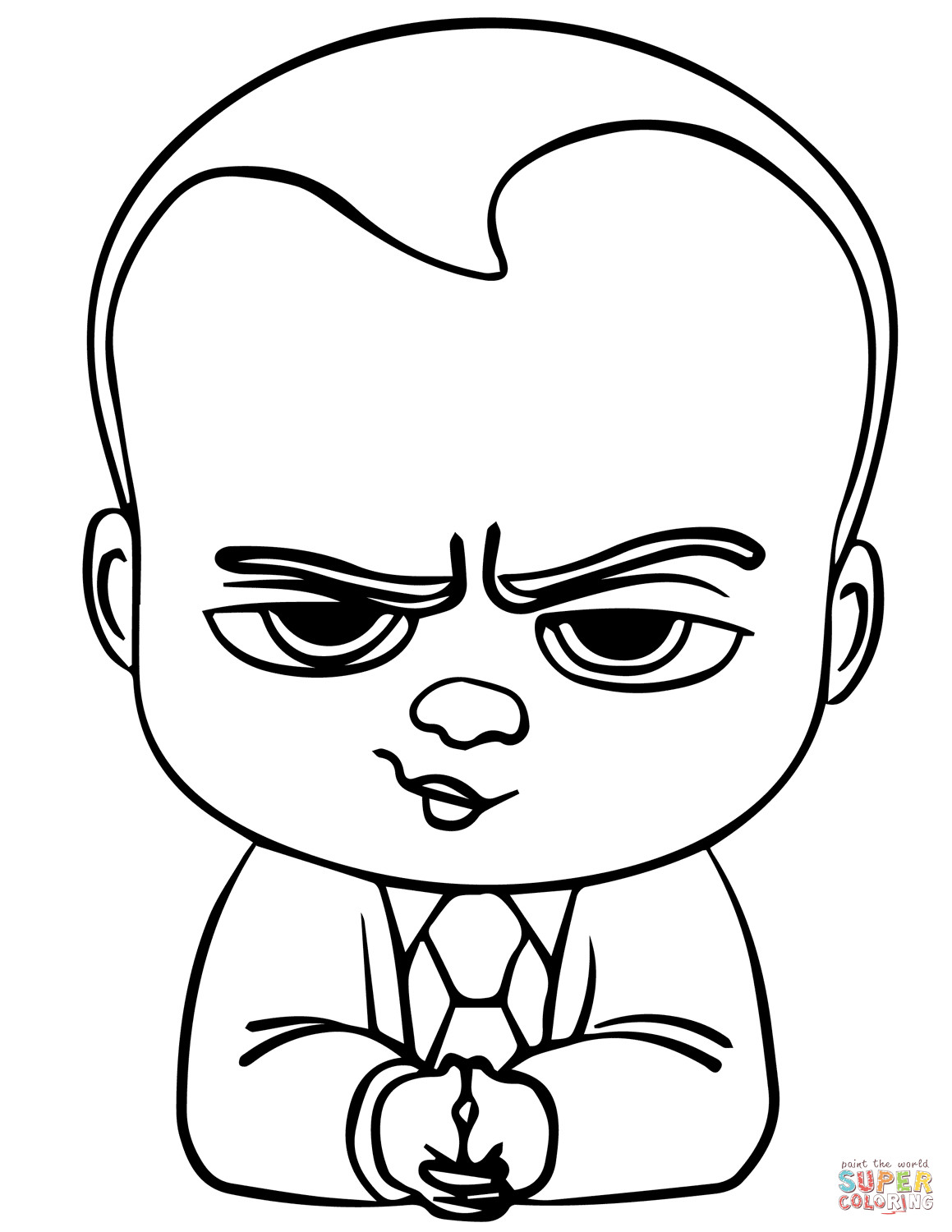 Boss Baby Coloring Pages
 The Boss Baby coloring page