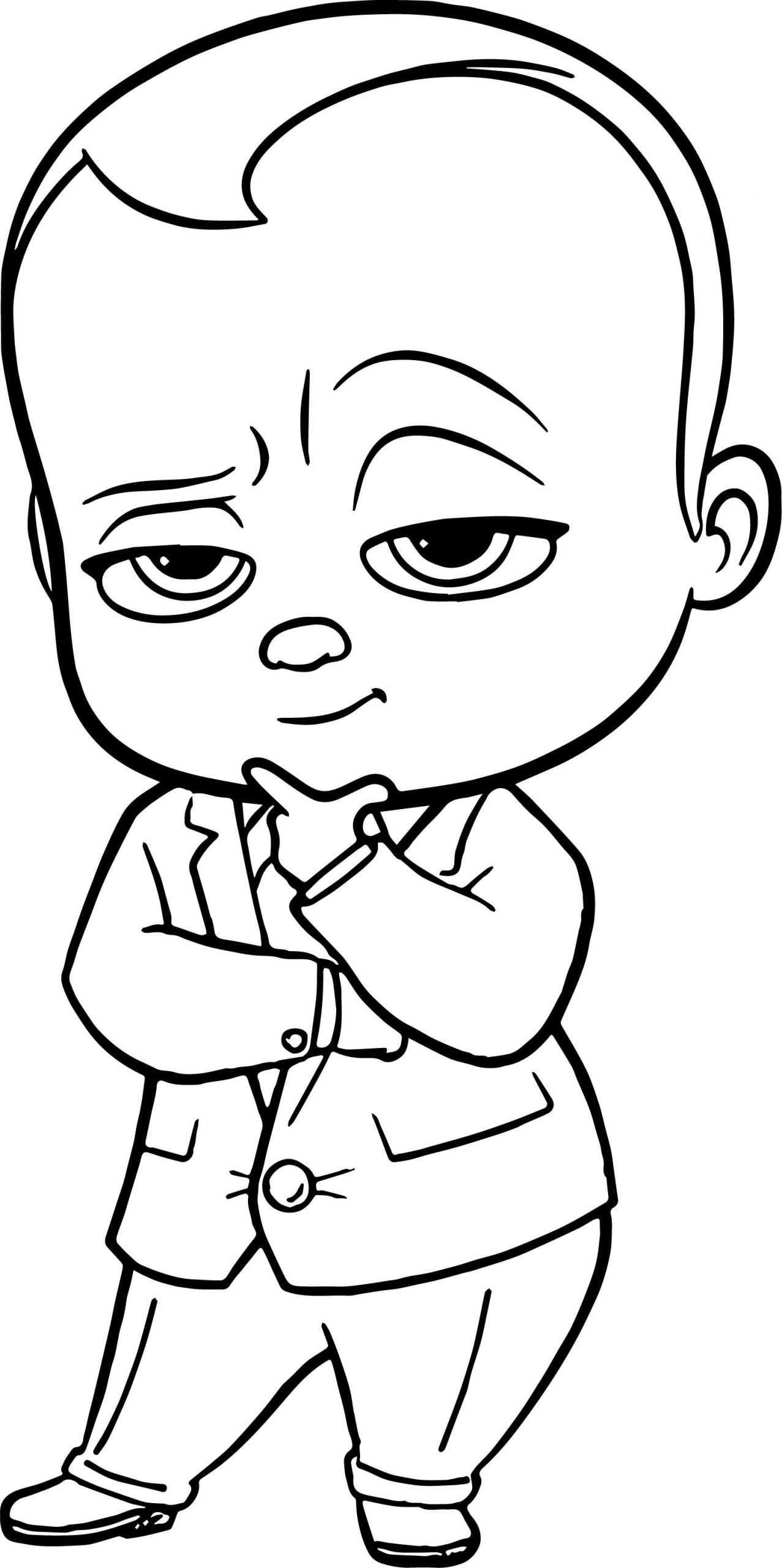 Boss Baby Coloring Pages
 Think The Boss Baby Coloring Page
